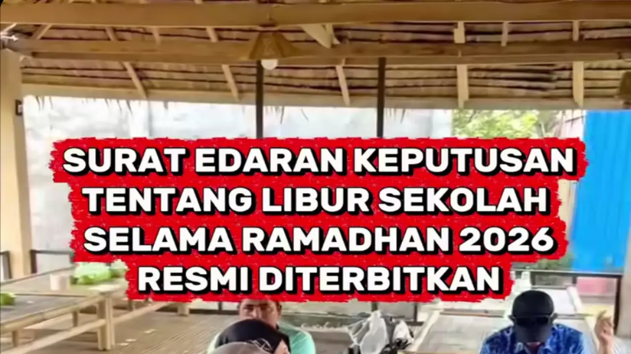 Facebook bernama Amma RahmahYani Bakri mengunggah video yang mengklaim adanya surat edaran libur sekolah selama Ramadan 2026