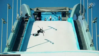 Aksi para atlet Olimpiade Musim Dingin